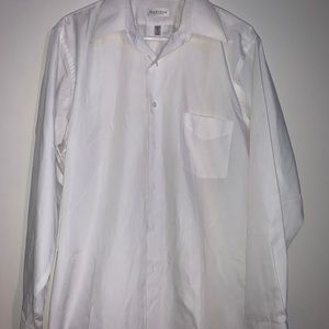 White- Collared Button- Up Formal Shirt